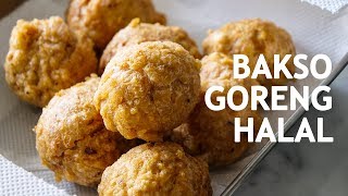 BAKSO GORENG HALAL RASA NON HALAL  RESEP BAKSO GORENG [upl. by Zeculon210]