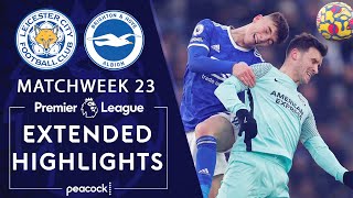 Leicester City v Brighton  PREMIER LEAGUE HIGHLIGHTS  1232022  NBC Sports [upl. by Atinnor]