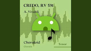 Credo RV 591 Et incarnatus est Voice with metronome [upl. by Bonneau]