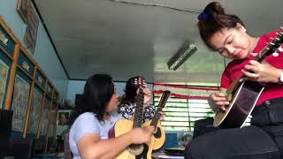 Sitsiritsit Song using Banduria and Guitar Trio by Limbuhan Teachers [upl. by Beutler]