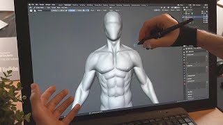 How to Sculpt the Torso in Blender  Simple Method by a Pro Sculptor [upl. by Alael]