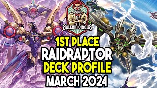 YuGiOh 1st Place Raidraptor Deck Profile March 2024 [upl. by Alledi]