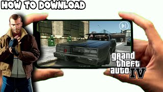 How To Download GTA IV on android 101 working  apkobb [upl. by Ainig441]