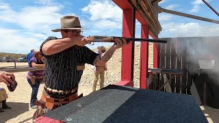 Cowboy shooters test their skills at Cowboy Action Shooting State Championship [upl. by Herwig46]