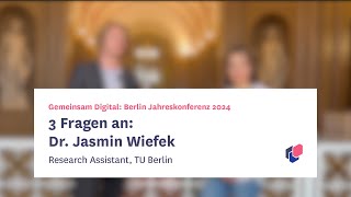 3 Fragen an Dr Jasmin Wiefek [upl. by Redford]