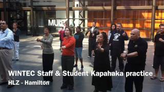 WINTEC Staff amp Student Kapahaka practice [upl. by Rramahs]