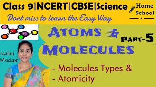 Atoms amp Molecule Part5  Class 9  Science  NCERTCBSE [upl. by Razid]