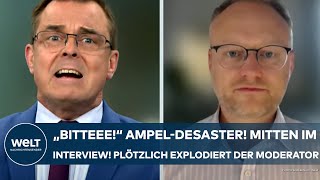 DEUTSCHLAND AmpelDesaster Mitten im Interview Und plötzlich platzt dem Moderator der Kragen [upl. by Clara]