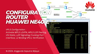 How To Configuration Router Huawei NE40E In eNSP Labs  VPLS Configuration [upl. by Alderman]