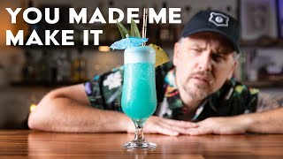 Ive been avoiding this cocktail  The BLUE HAWAII [upl. by Couture992]