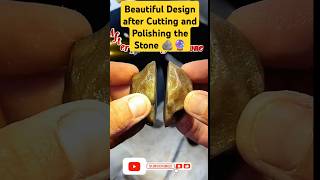 Beautiful design after cutting and polishing the stone🪨🔮 crystals GoldminesTelefilms [upl. by Htebzil]