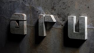 Photoshop Tutorial  3D Text Effect  Bare Metal [upl. by Adne269]