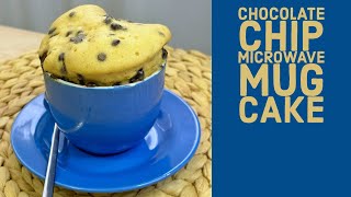 Chocolate Chip Microwave Mug Cake 🍫 كيك المايكروويف بحبيبات الشوكولاتة [upl. by Kubis978]