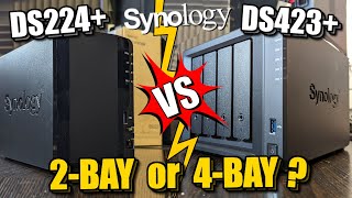 Synology DS224 vs DS423 NAS Comparison  2Bay vs 4Bay [upl. by Riggall]