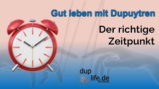 ☝️ M Dupuytren Der richtige Zeitpunkt ⏰ für eine Behandlung gutlebenmitdupuytren [upl. by Bocoj419]