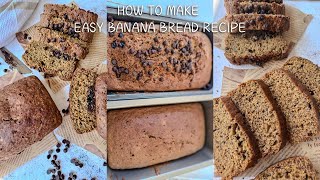 Easy Banana Bread Recipe  how to make banana breadvlogtober bananabread cooking [upl. by Frazer212]