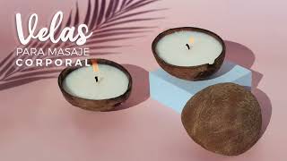 Aprende a hacer Velas de masaje afrodisiaco con aroma a Coco [upl. by Eeima]