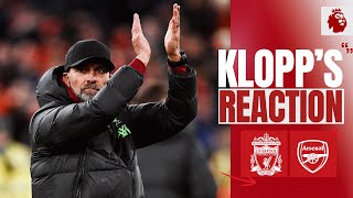 Klopps Reaction Two Top Teams Kostas amp Luis Diaz Update  Liverpool 11 Arsenal [upl. by Nonnahc]