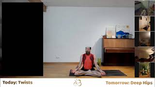 UK Restream  6AM Daily 30Min Yoga  FRIDAY Twisty Detox Flow  Unlock Your Spine  justdidit [upl. by Anig976]