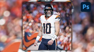 Bo Nix to Broncos  Photoshop  Jersey Swap  Speed Editz [upl. by Vescuso108]