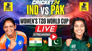 🔴Live INDW vs PAKW T20 Match  India Tour of Pak 2024  Cricket24 PC [upl. by Anniroc599]