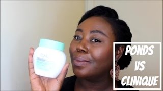 Ponds Cold Cream Cleanser Vs Clinique Cleansing Balm Review and Demo [upl. by Ailegra]