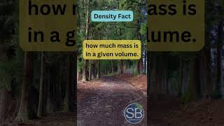 CT13 Chem Tip  Density is a measure of mass in density science chemistry [upl. by Dorrehs]