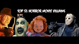 My Top 10 Favorite Horror Movie Villains [upl. by Guadalupe900]