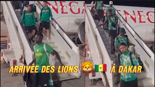 Arrivée des lions 🦁🇸🇳 à Dakar [upl. by Ynez]