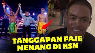 KEREN🔥Tanggapan Faje Usai Kalahkan Putra Oktian di Ring HSN quotSaya Ga Mimpi Kan quot TKO Ronde 1 [upl. by Patterman485]