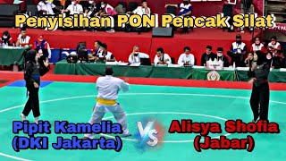 PIPIET KAMELIA DKI VS ALLISYA SHOFIA N JABAR  BABAK PENYISIHAN PON XX PAPUA 2021 [upl. by Everrs]