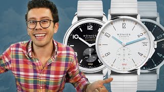 Reviewing Nomos Club and Tangente Neomatik Watches  Hands On With London Jewelers [upl. by Abehshtab686]