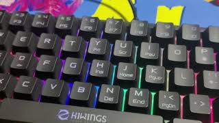 HiWings RGB Gaming Keyboard And Mouse Unboxing  HI 600 Gaming Keyboard And Mouse Kit [upl. by Asiilanna357]