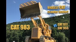 Caterpillar Crawler Loader 955  977  983 all sizes in Action [upl. by Edya579]