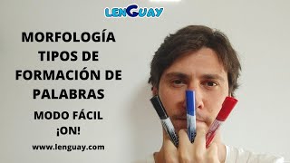 Morfología lexemas morfemas y tipos de formación de palabras Selectividad lengua EVAU PEVAU [upl. by Alolomo]