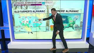 August 28  Old Farmers Almanac 202425 winter outlook released [upl. by Leterg]