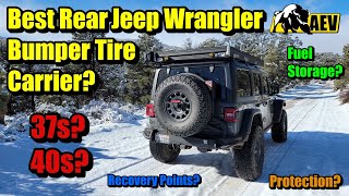 AEV Rear Bumper amp RX Tire Carrier Installation Premium Jeep JL Wrangler Protection [upl. by Yramanna603]