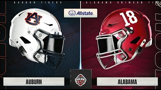 quotIron Bowlquot  Alabama vs Auburn  CFB 25 College Football Rivalry Game Simulation [upl. by Evatsug]