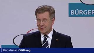 BürgerForum 2011  Auftaktrede von Bundespräsident Christian Wulff [upl. by Aneehsar664]