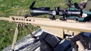 Barret M107 50 Cal BMG QDL Suppressed with Subsonic Ammo QUIET [upl. by Salangi137]