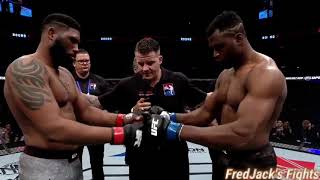 Francis Ngannou vs Curtis Blaydes 2 Highlights Violent TKO ufc mma francisngannou edit tko [upl. by Neufer]