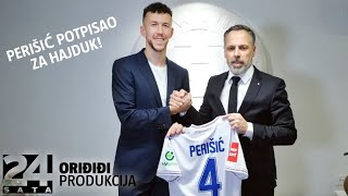 Ludnica u Splitu Ivan Perišić potpisao za Hajduk [upl. by Aihseya]