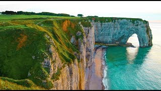 Etretat Beach  Normandy Coast  Paris France [upl. by Eisdnil]