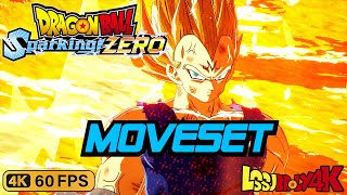 Majin Vegeta Moveset DRAGON BALL Sparking ZERO  4K 60FPS [upl. by Vevay]