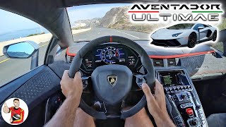 The Lamborghini Aventador Ultimae is a Wailing Wonderful NA V12 SendOff POV Drive Review [upl. by Atika981]