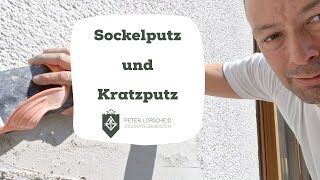 Sockelputz und Kratzputz  Eine kleine Erklärung [upl. by Nelson]