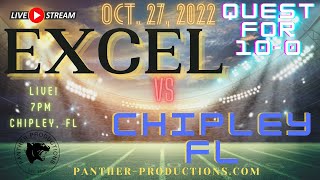 10272022 Varsity Football Excel High School vs Chipley FL High School [upl. by Nelehyram758]