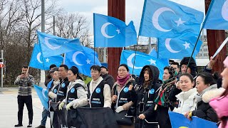 uyghurs uygur doğutürkistan uyghur uyghurpeople geneva [upl. by Enelav427]