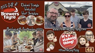 50 off Brewers Fayre Family Meal Rhubarb Triangle Wakefield West Yorkshire itsastakesything [upl. by Disharoon851]