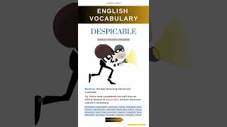 Learning English Vocabulary Daily  Advanced Vocabulary  Contemptible and Loathsome [upl. by Yerggoeg]